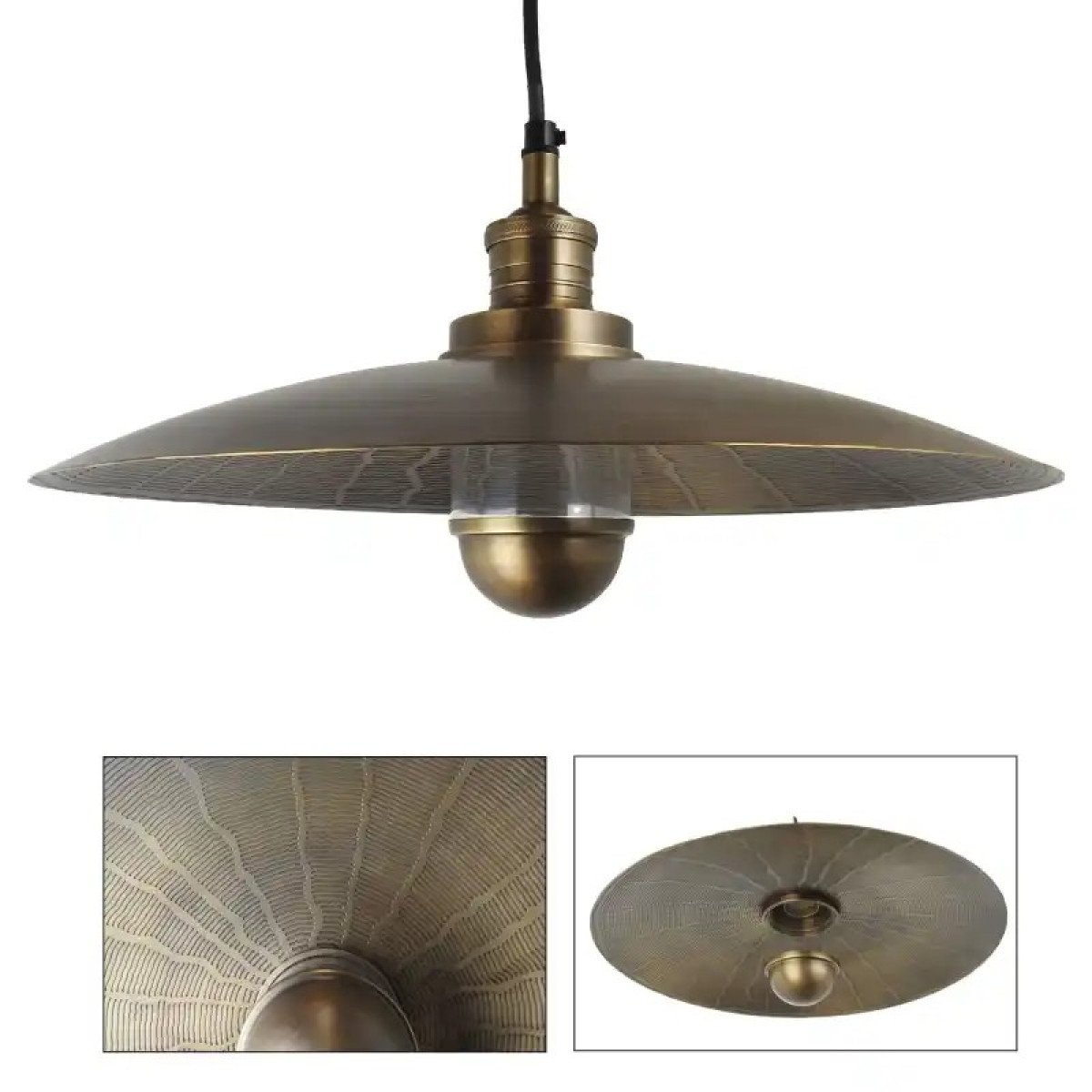 lampe en laiton couleur laiton antique avec culot E27
