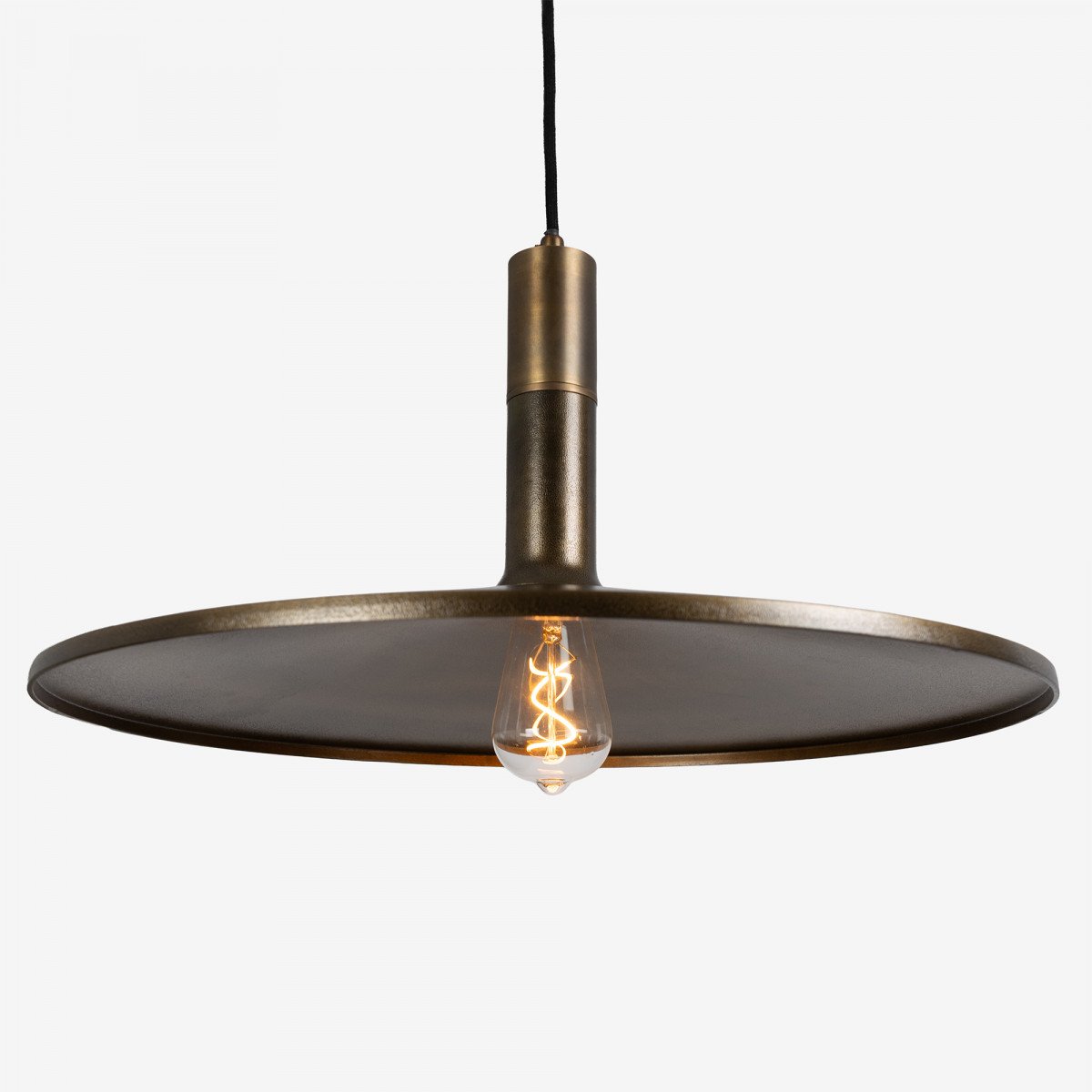 lampe en laiton couleur laiton antique avec culot E27