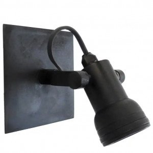 lampe en laiton couleur Noir antique avec douille GU10