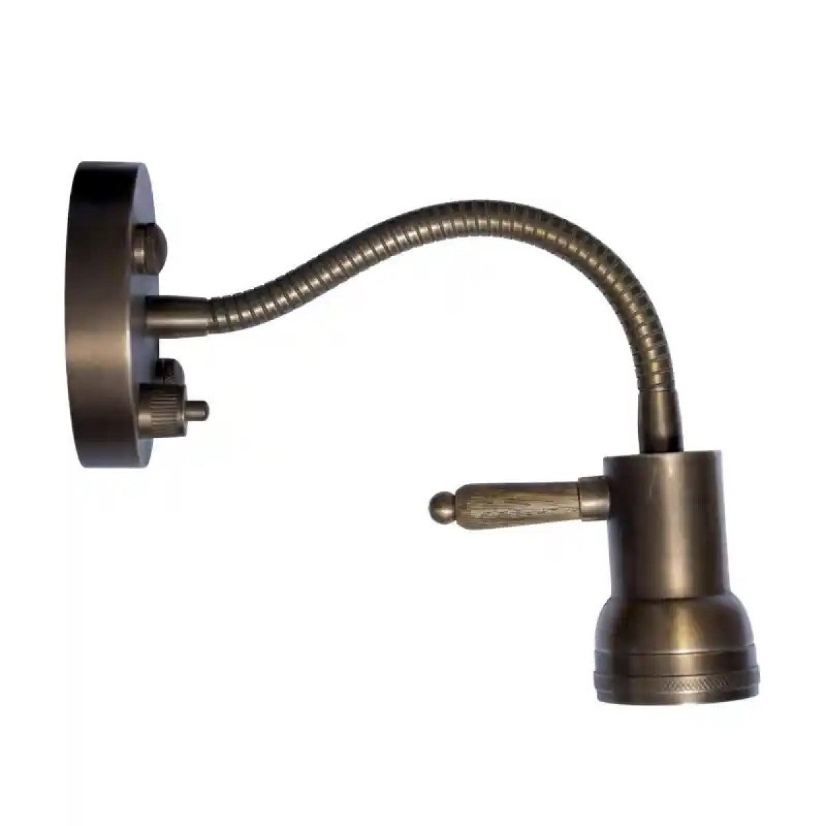 lampe en laiton couleur laiton antique avec douille GU10