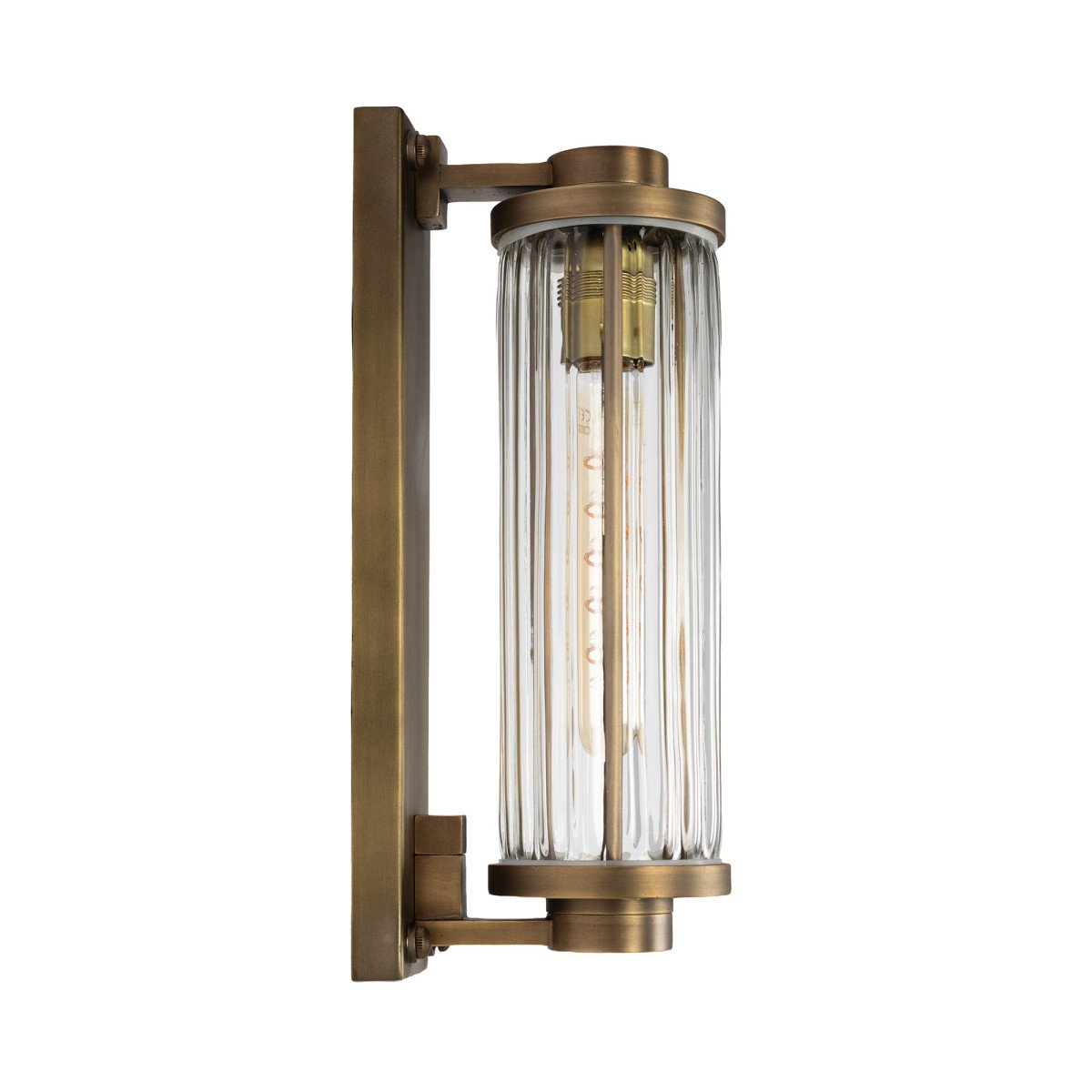 Lampe d’extérieur Porter antique laiton industriel