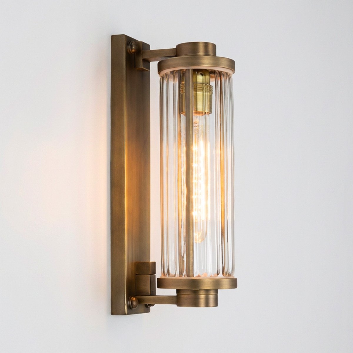 Lampe d’extérieur Porter antique laiton industriel