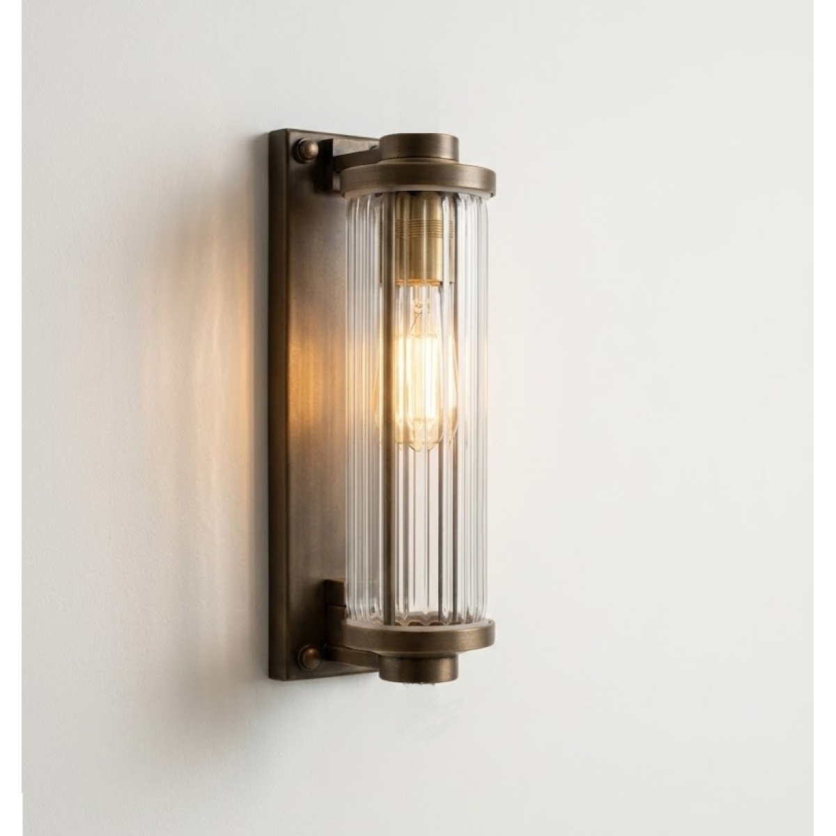 Lampe d’extérieur Porter antique laiton industriel