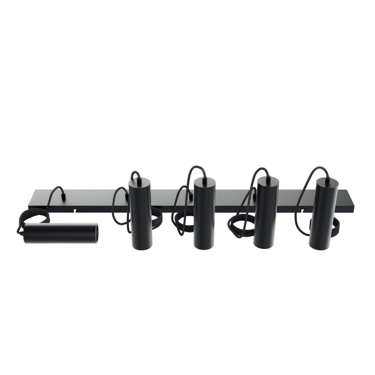 Suspension Calex Pendel 5 lumières GU10 noire