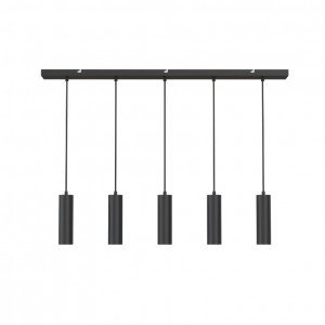 Suspension Calex Pendel 5 lumières GU10 noire