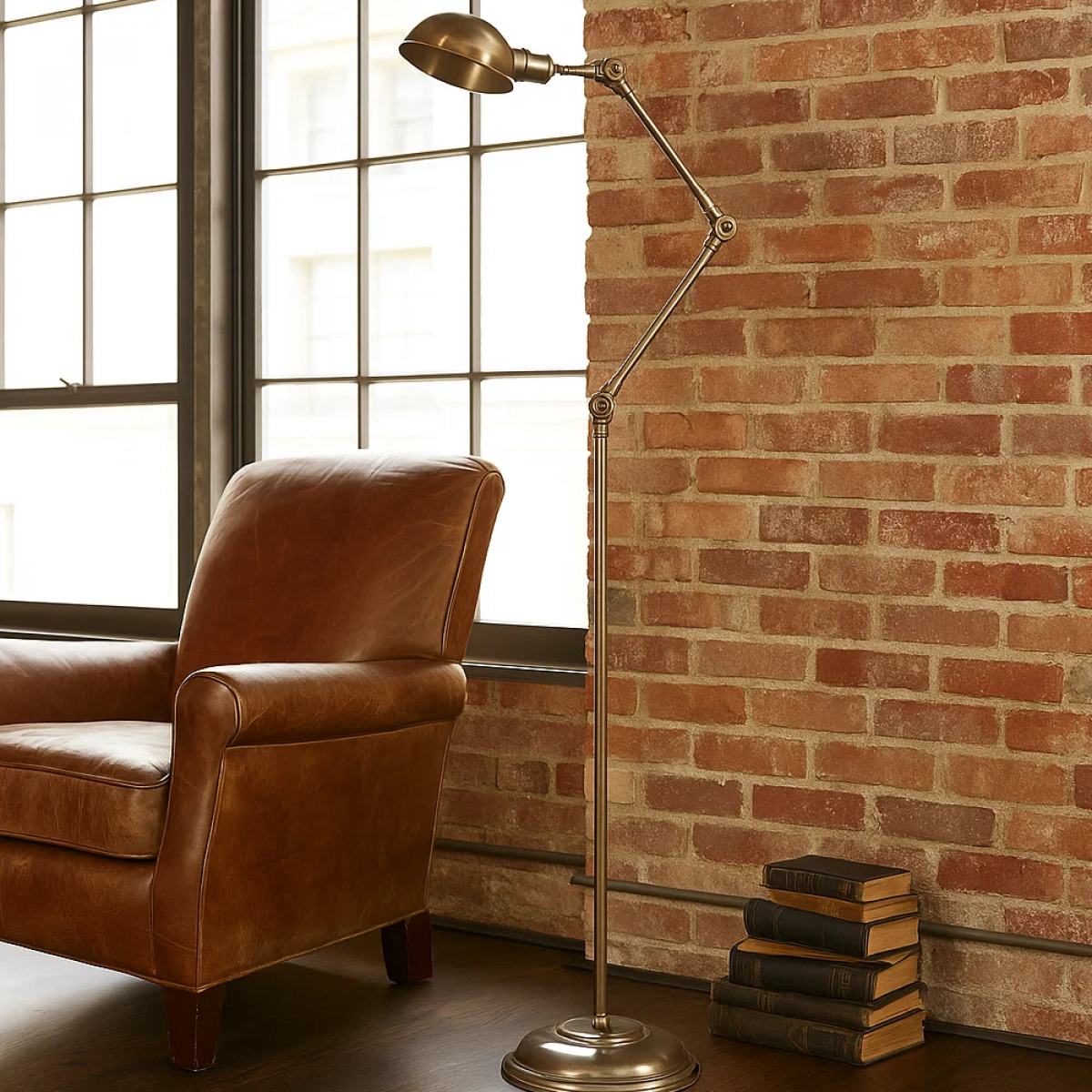lampe en laiton antique avec douille FE27