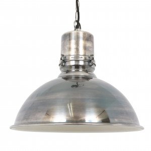 lampe en laiton couleur argent antique avec raccord E27