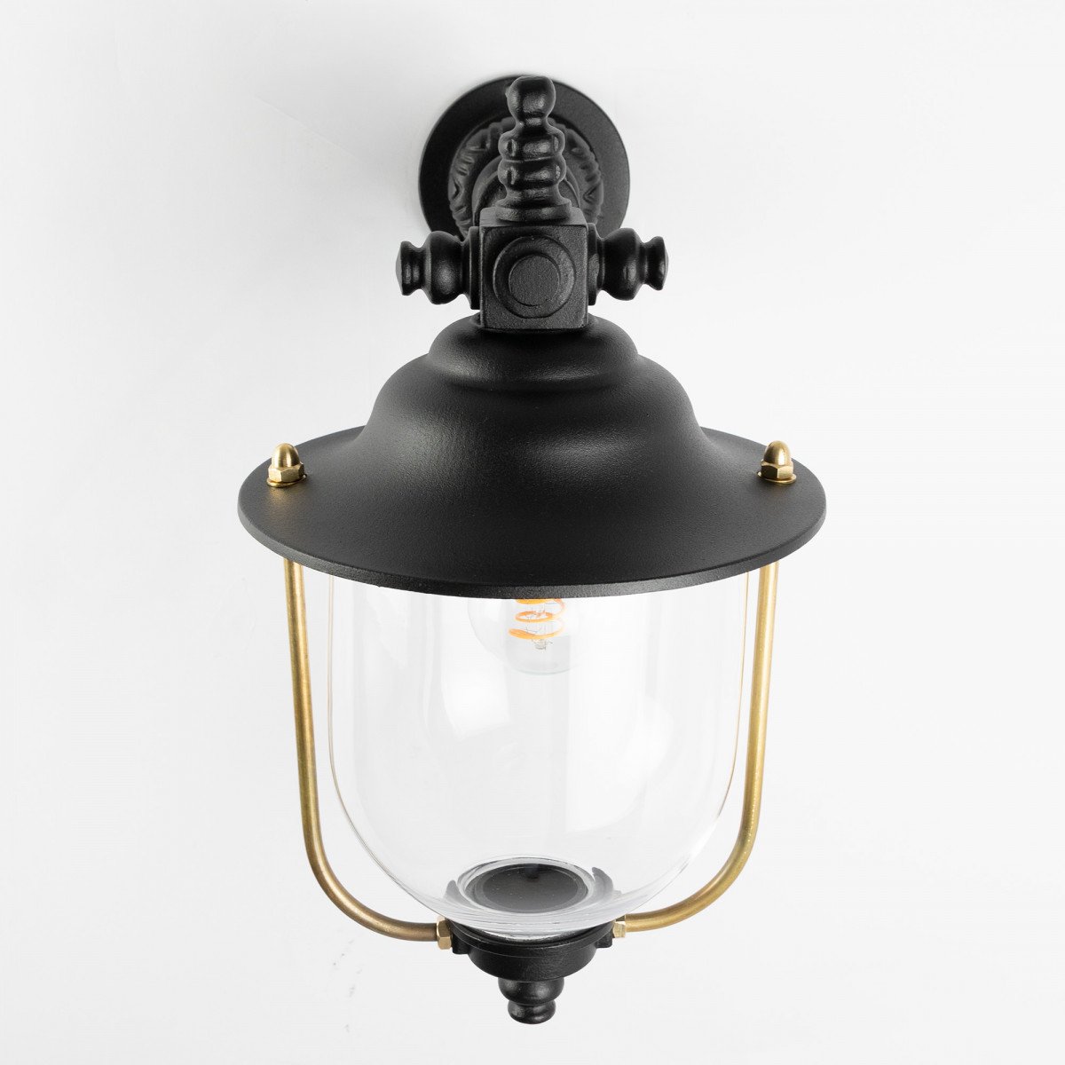 Lampe extérieure Lindau applique murale noir aluminium moderne