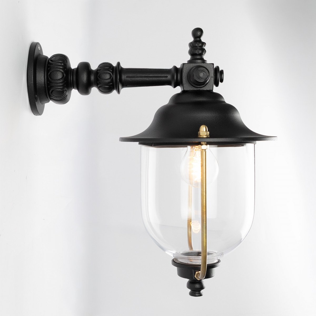 Lampe extérieure Lindau applique murale noir aluminium moderne