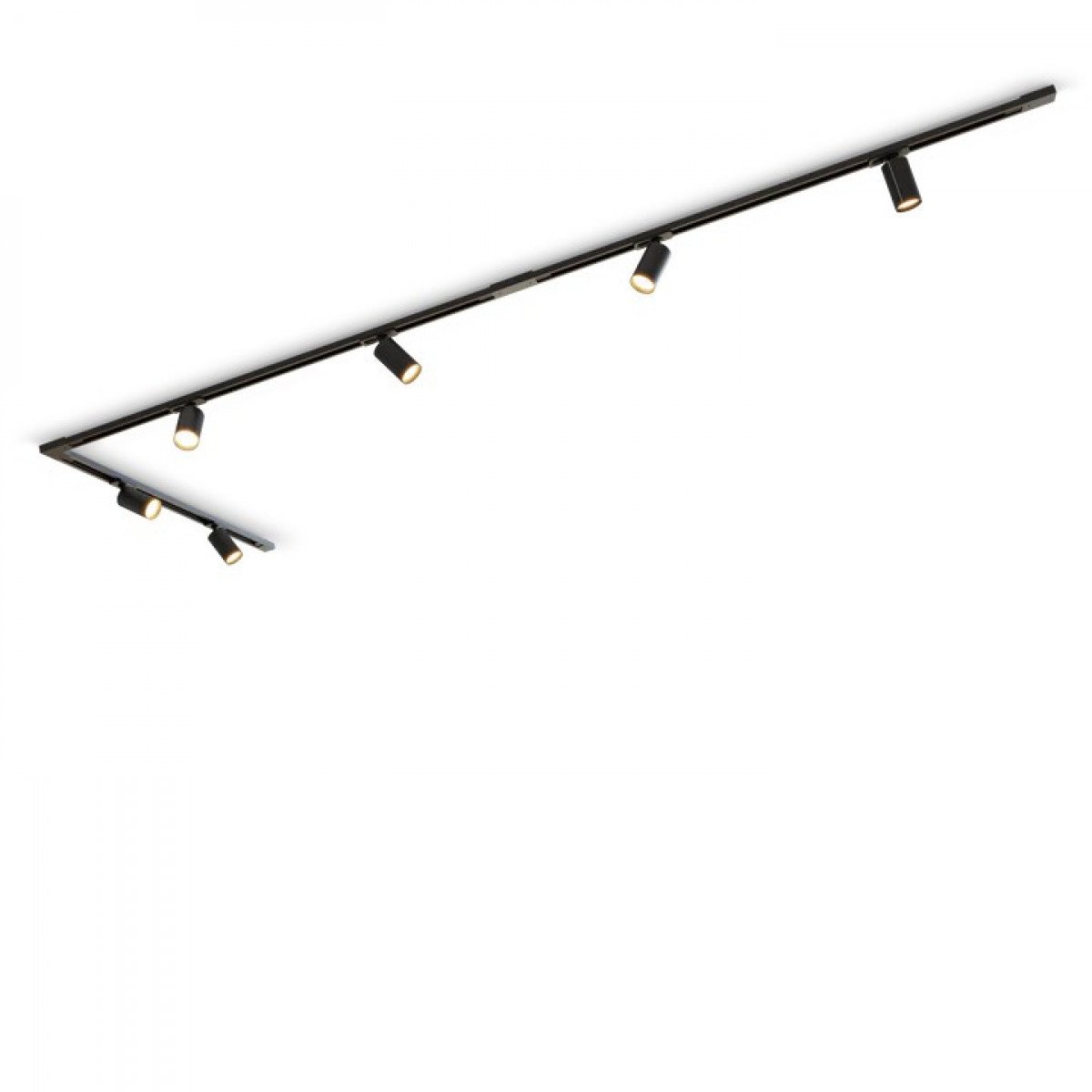 Calex Tracklight noir 6 spots GU10