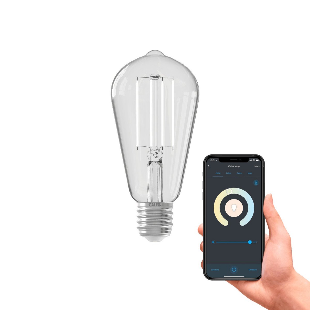 Ampoule LED Smart WIFI E27 ambiance dimmable (429113) | Nostalux.fr
