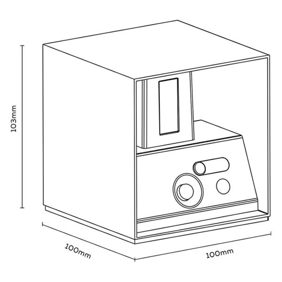 Applique murale Up & Down rechargeable noire avec détecteur de mouvement