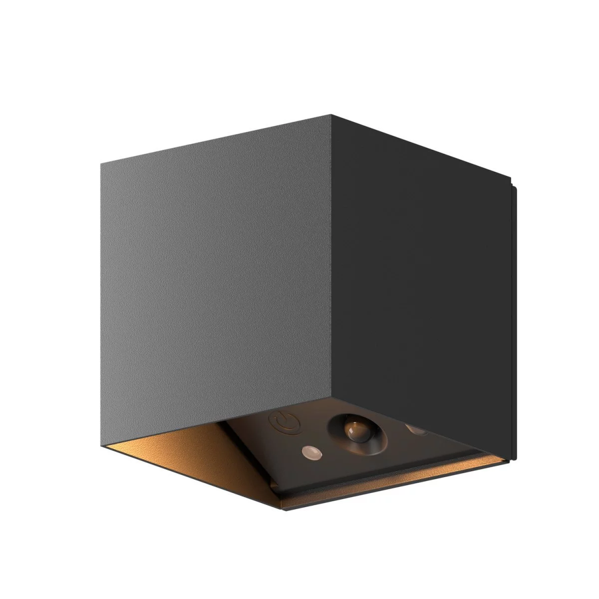CALEX Applique Bergamo LED Per Esterni E Interni - Rettangolare, Up & Downlight, IP54, 2xGU10, Alluminio Nero