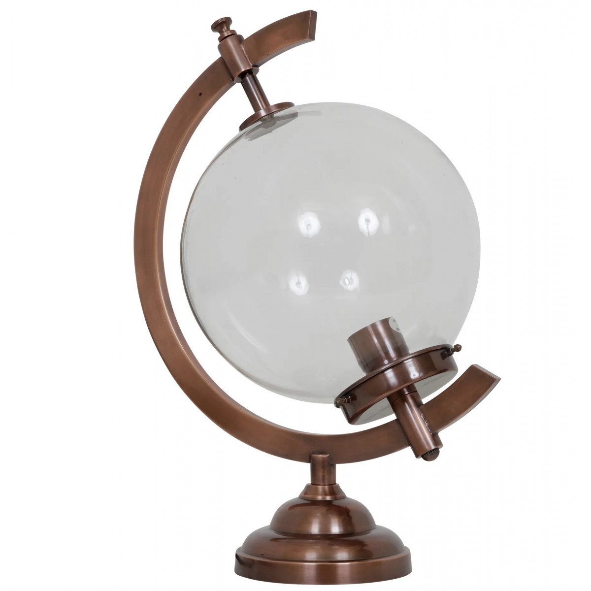 lampe en laiton de couleur laiton rouge antique avec un raccord E27