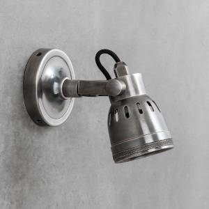 Spot mural Indigo (50719) abat-jour argent de Nostaluce industriel & vintage 