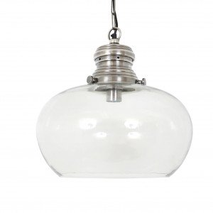 lampe en laiton couleur argent antique avec raccord E27