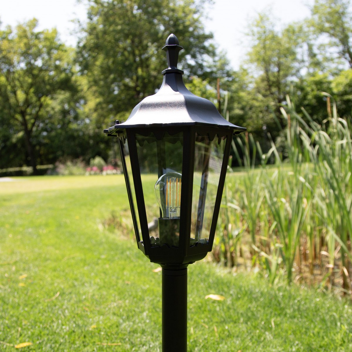 Lampadaire d'extérieur Ancona terrasse 2 (5096) avec capteur LED jour et nuit