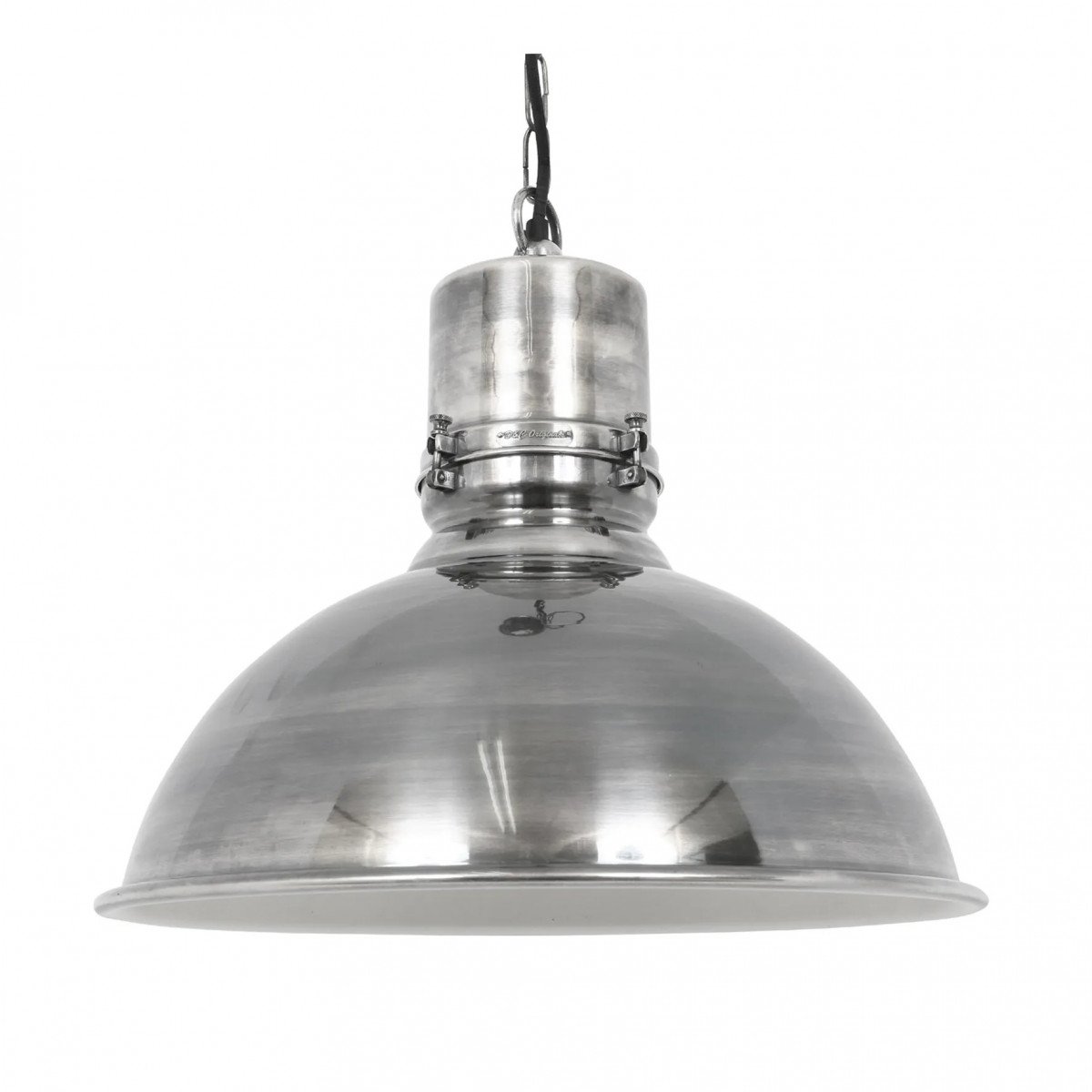 lampe en laiton couleur argent antique avec raccord E27