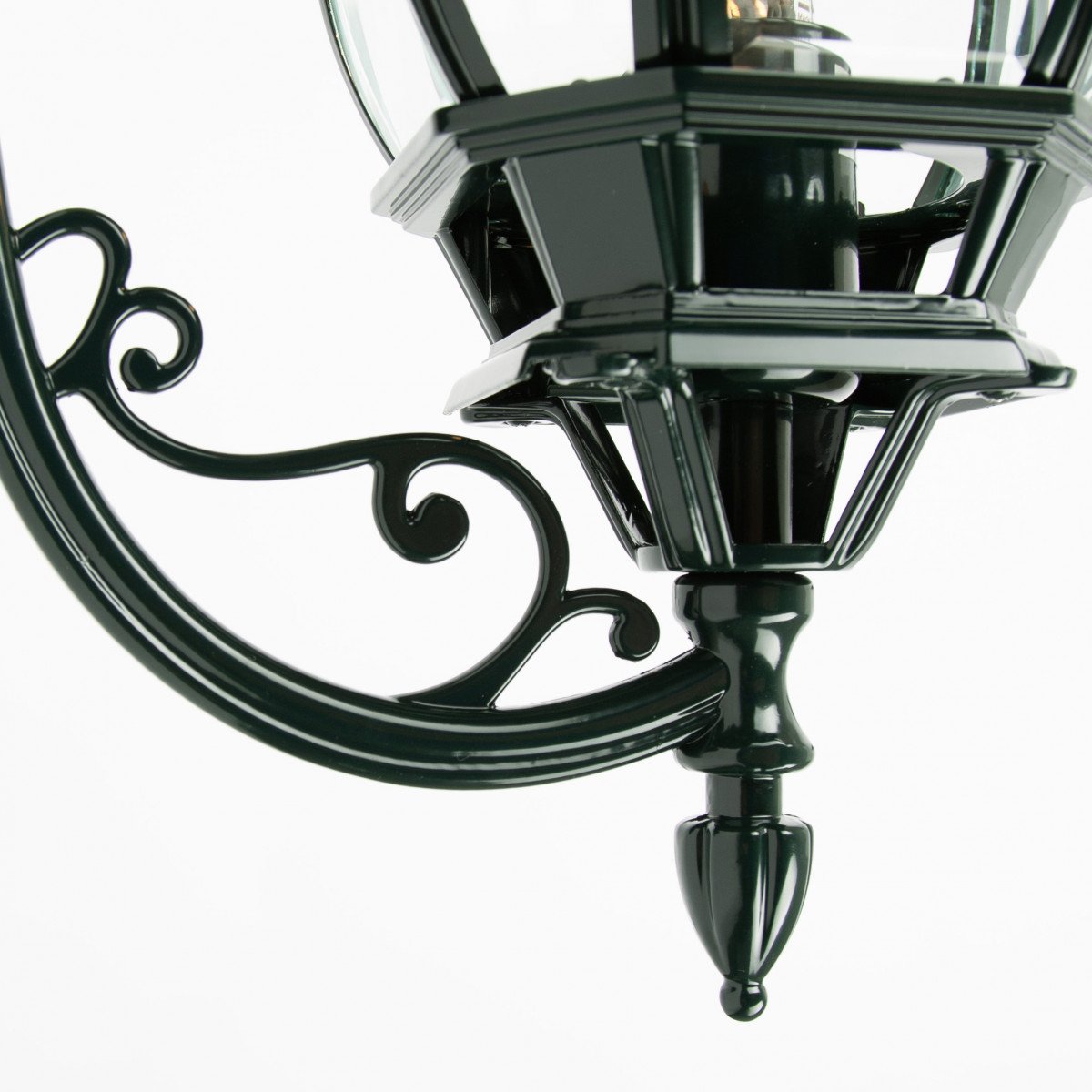 Lampe d'extérieur applique murale montante et globe en verre à six faces  Lampe d'extérieur applique murale montante et globe en verre à six faces