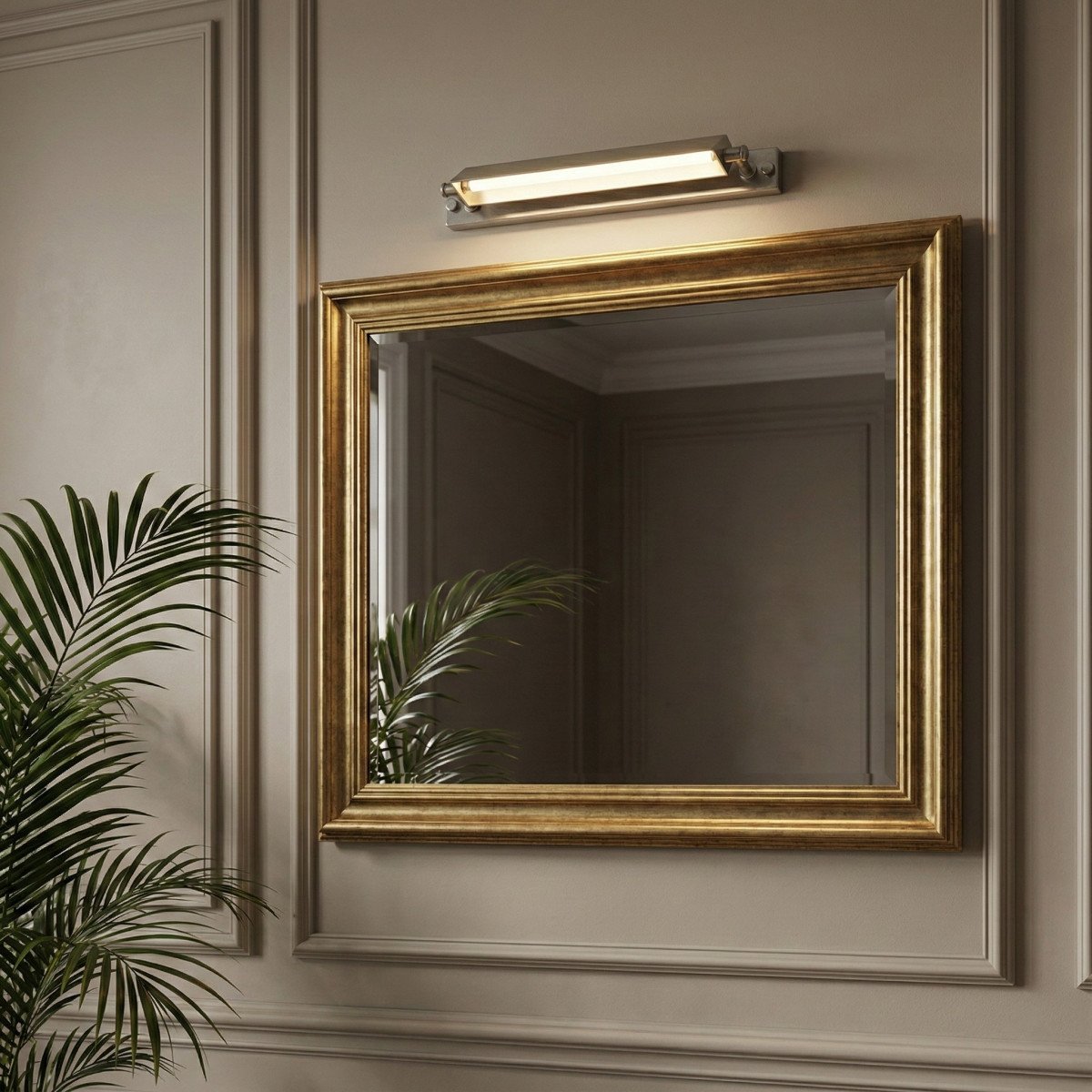 lampe en laiton couleur argent antique avec douille E14