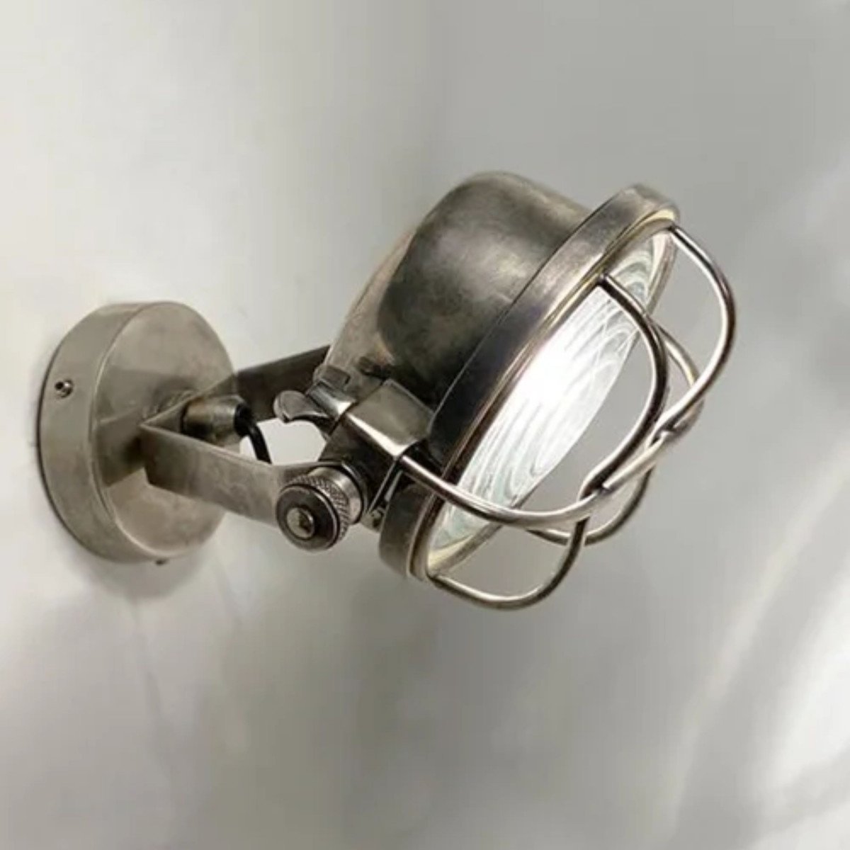 Spot mural/de plafond Bixby (51706) argent vieilli de Nostaluce | Nostalux.fr