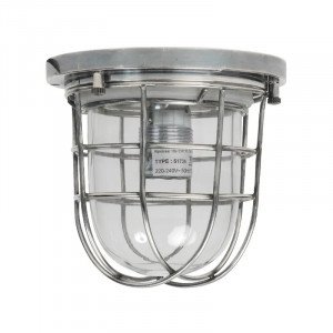 lampe en laiton couleur argent antique avec culot E27