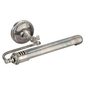 lampe en laiton couleur argent antique avec raccord E27