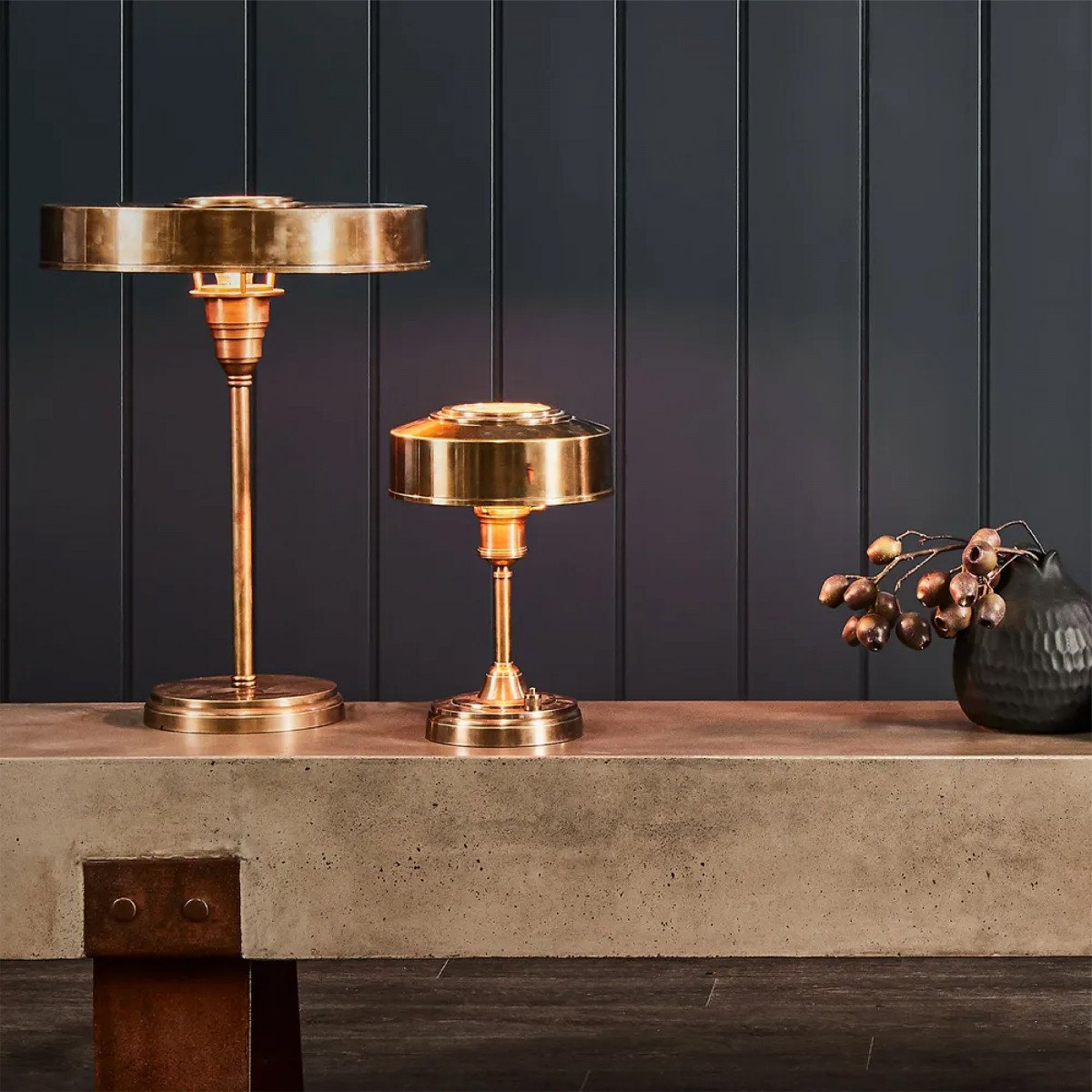 Lampe de table Auriol en laiton (51990)| Nostalux.fr