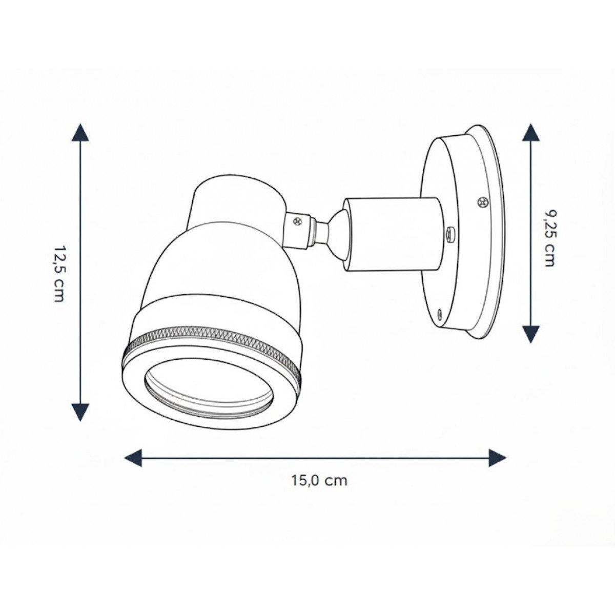 Spot vintage Indigo Swirl outdoor en laiton Spot vintage Indigo Swirl outdoor en laiton
