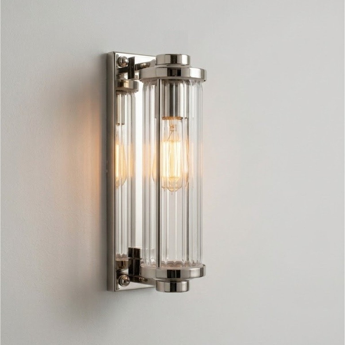 Lampe d’extérieur Porter argent antique laiton industriel