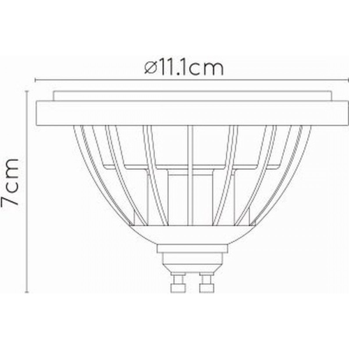 Source lumineuse LED SLV à intensité variable QPAR111 GU10