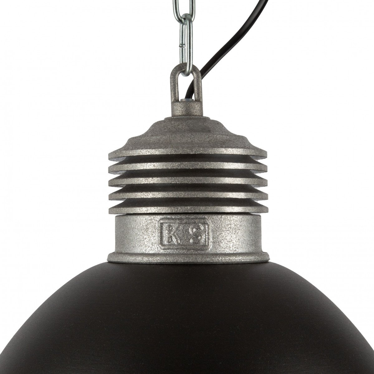 Suspension Loft Rétro & Vintage Industrielle Noire