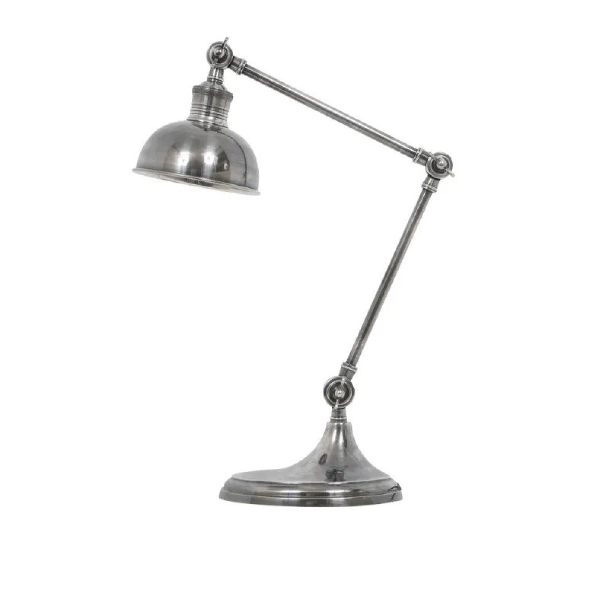 lampe en laiton couleur argent antique avec culot E27