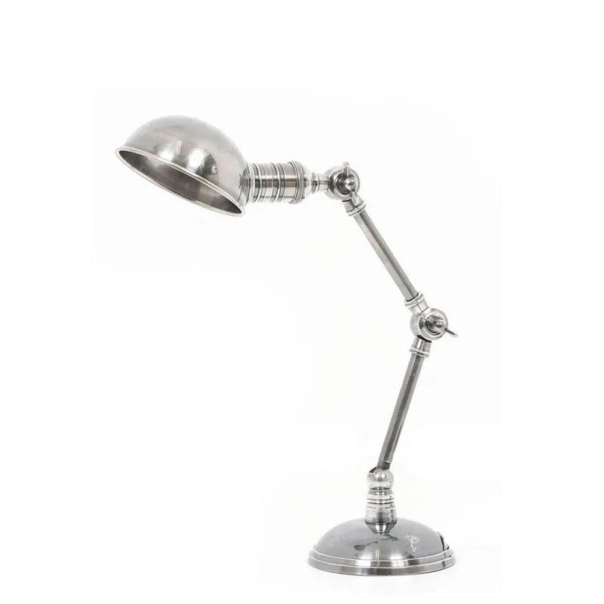lampe en laiton couleur argent antique avec une douille E14