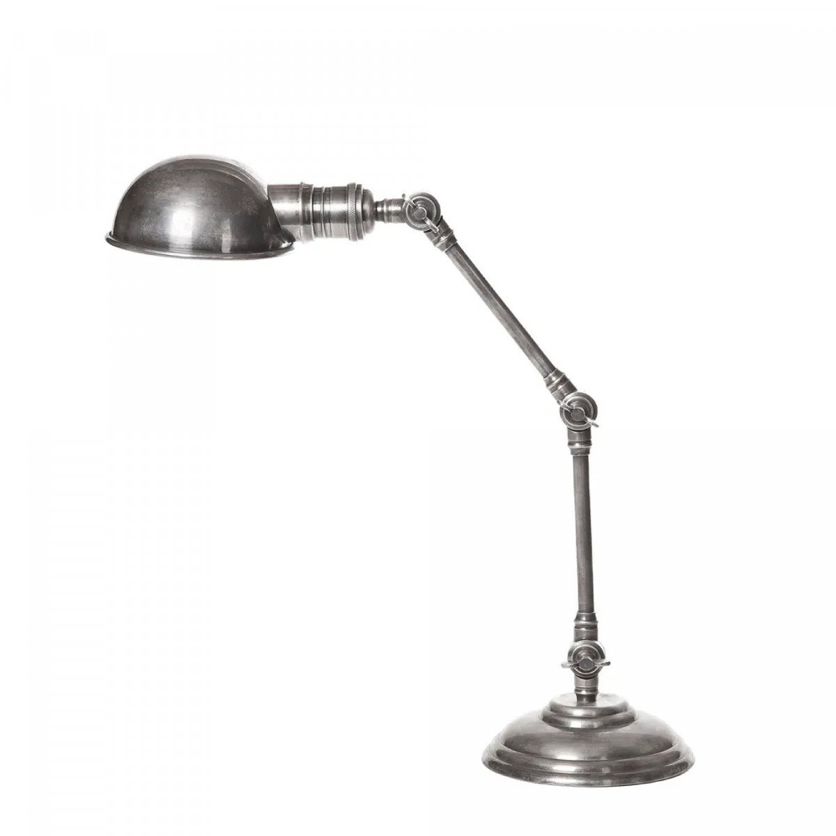 lampe en laiton couleur argent antique avec douille E14