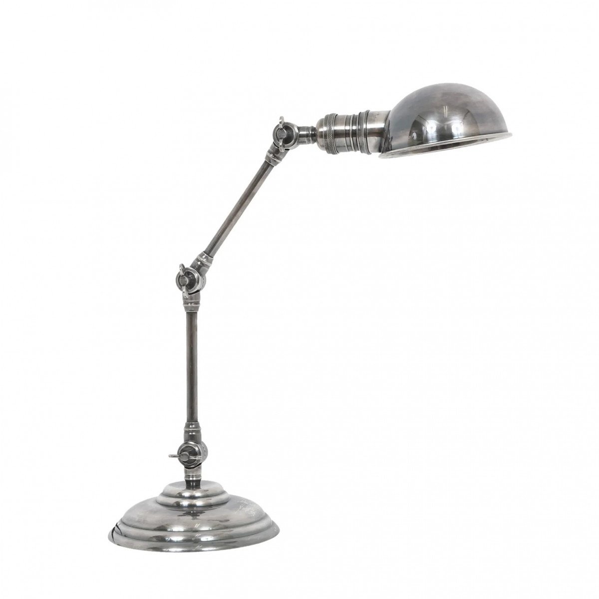 lampe en laiton couleur argent antique avec douille E14