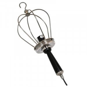 lampe en laiton de couleur argent antique avec une source lumineuse E27