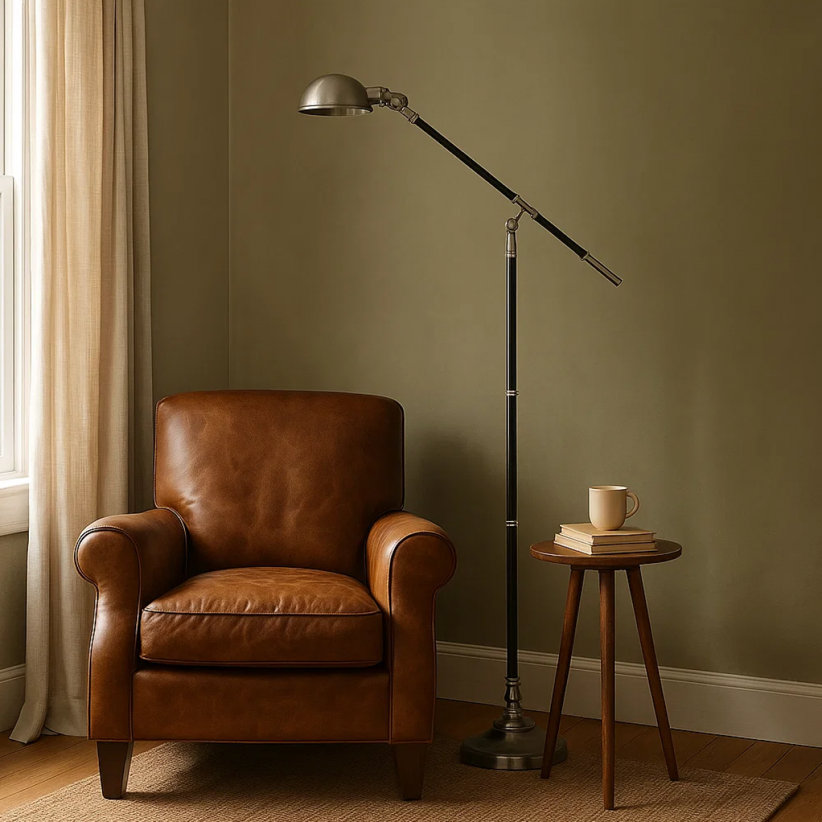 Nostaluce Jersey Vloerlamp Antique Silver