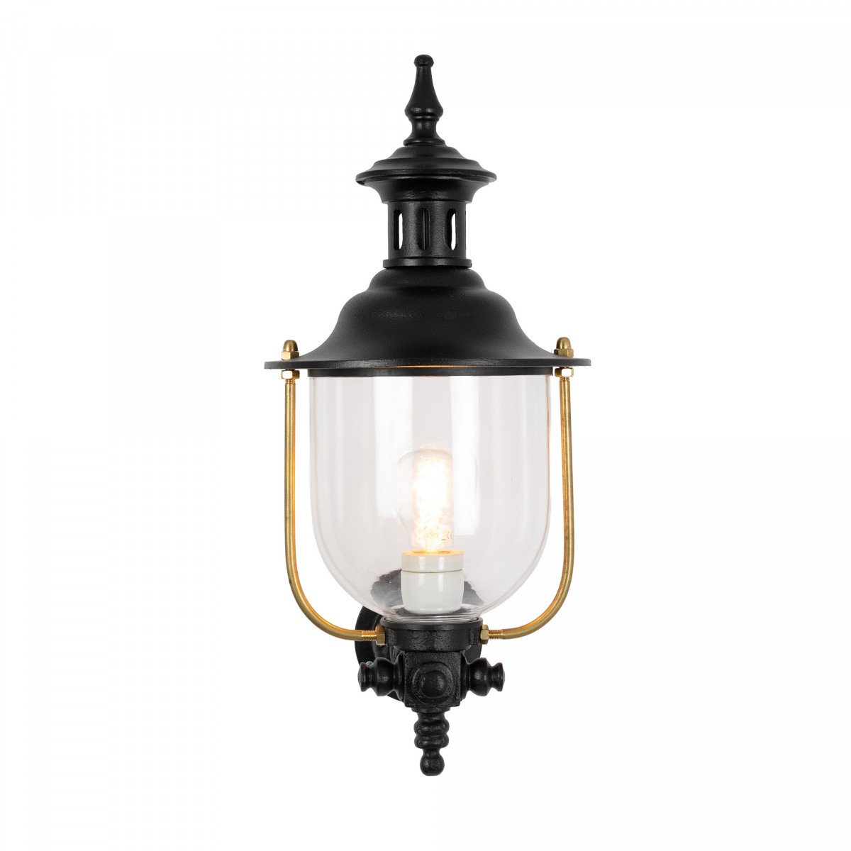 Lampe extérieure Lindau applique murale noir aluminium moderne