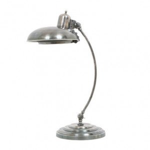 lampe en laiton couleur argent antique avec une douille E27
