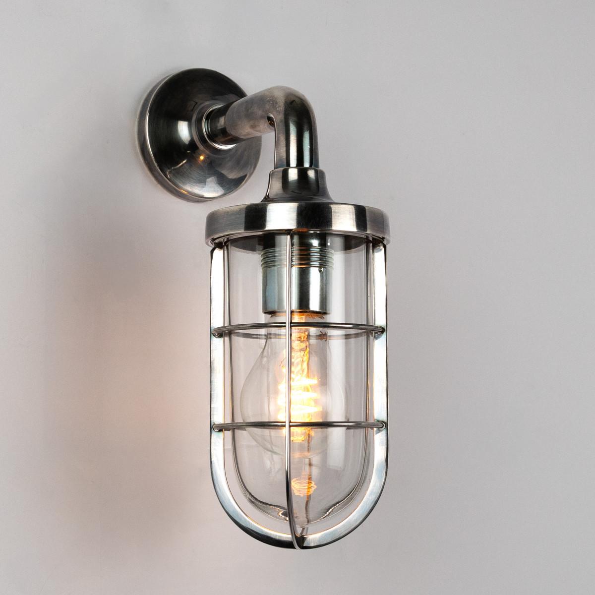 Applique murale pendante industriel vintage en laiton Tristan 