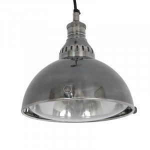lampe en laiton couleur argent antique avec raccord E27