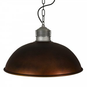 Lampe suspendue Industrial II look cuivre (6504k8) | Nostalux.fr