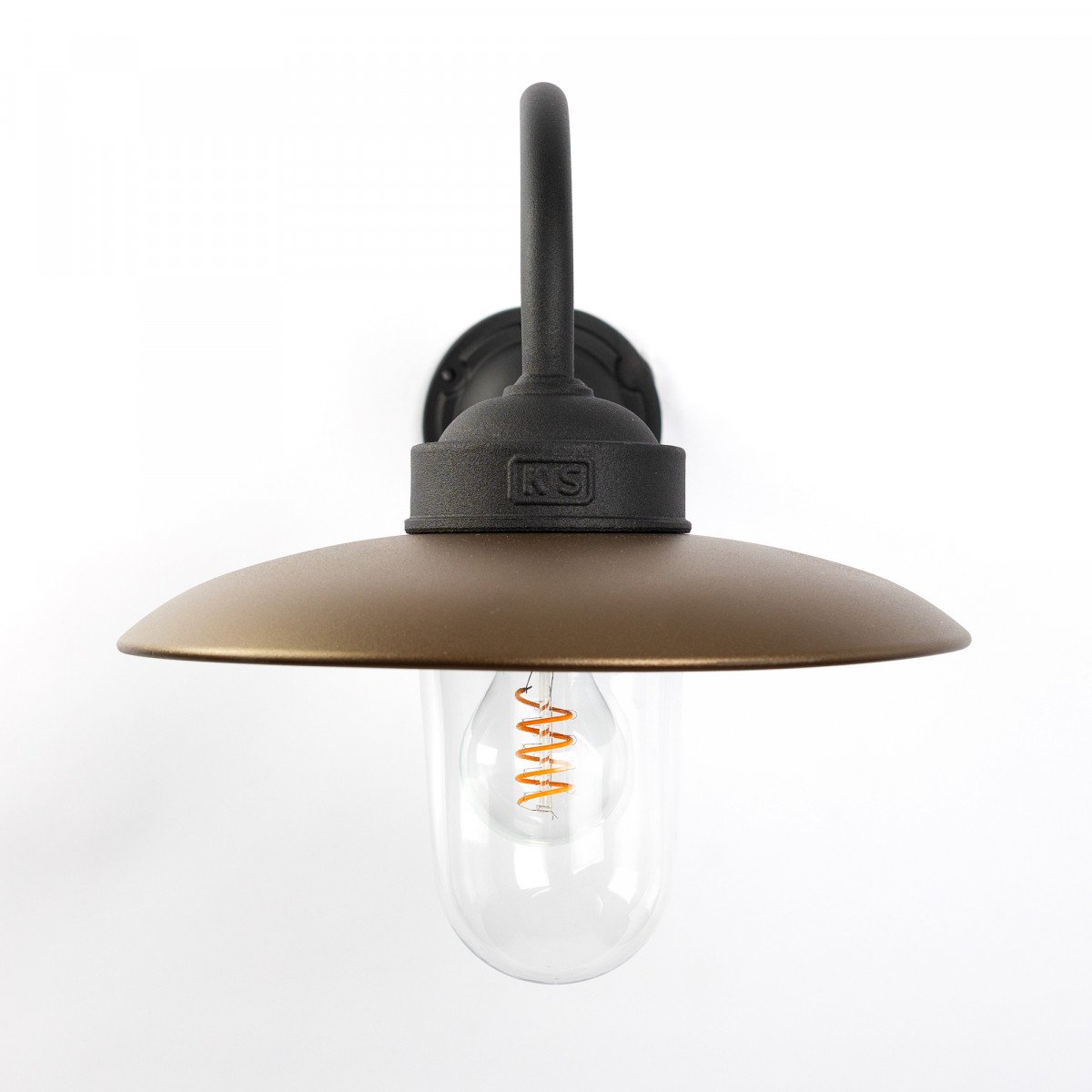 Lampe d’étable Solingen applique murale noir bronze rustique