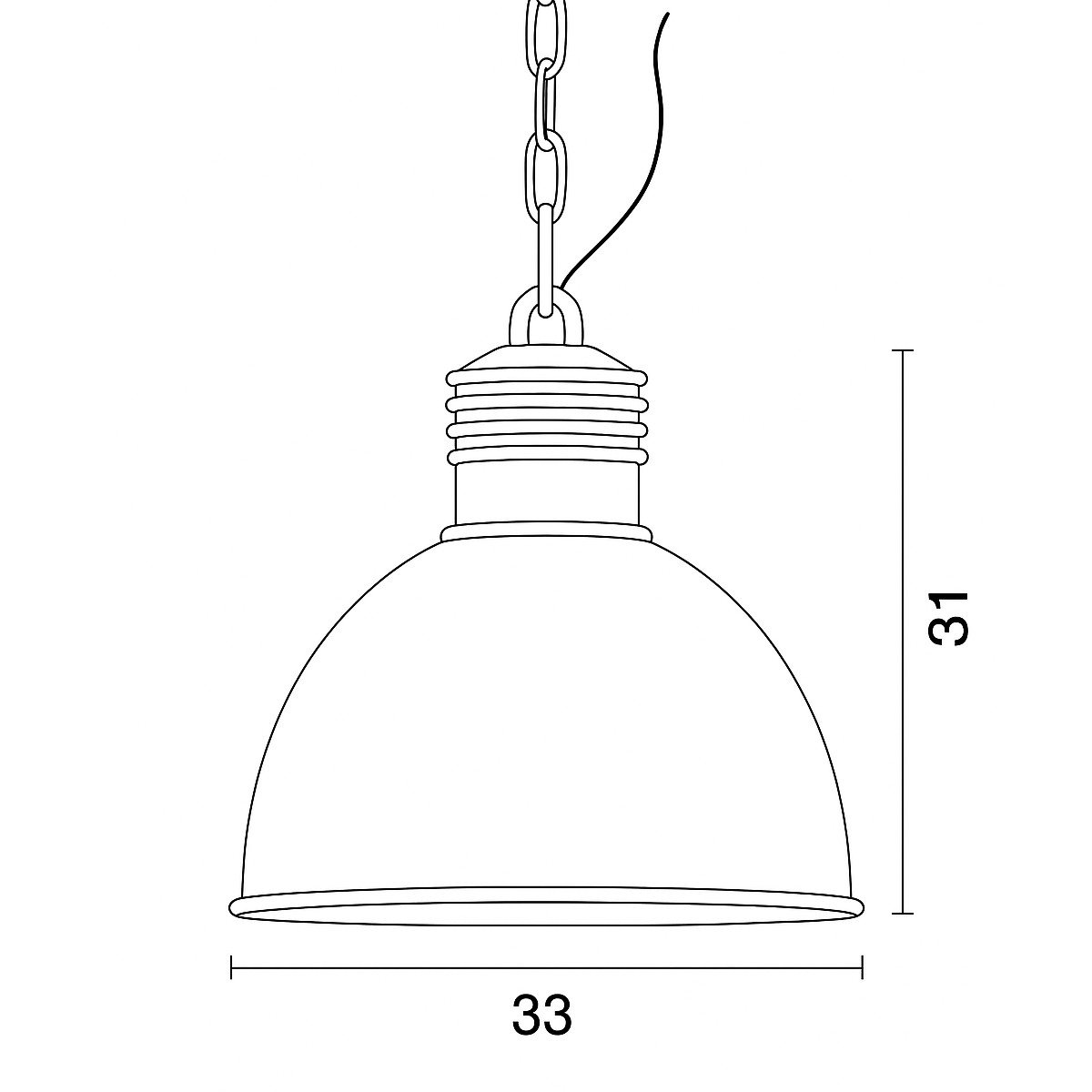 Suspension Loft (6592) Industrie Noire lampe rétro, vintage, noir | Nostalux.fr 