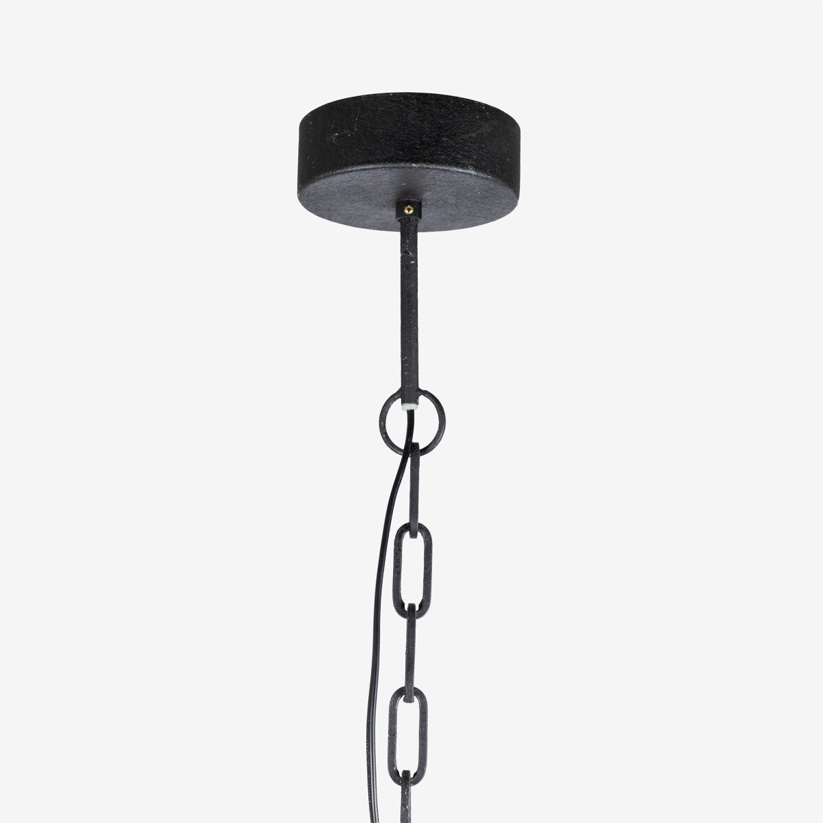 Éclairage intérieur Suspension Perle noire en bois et métal