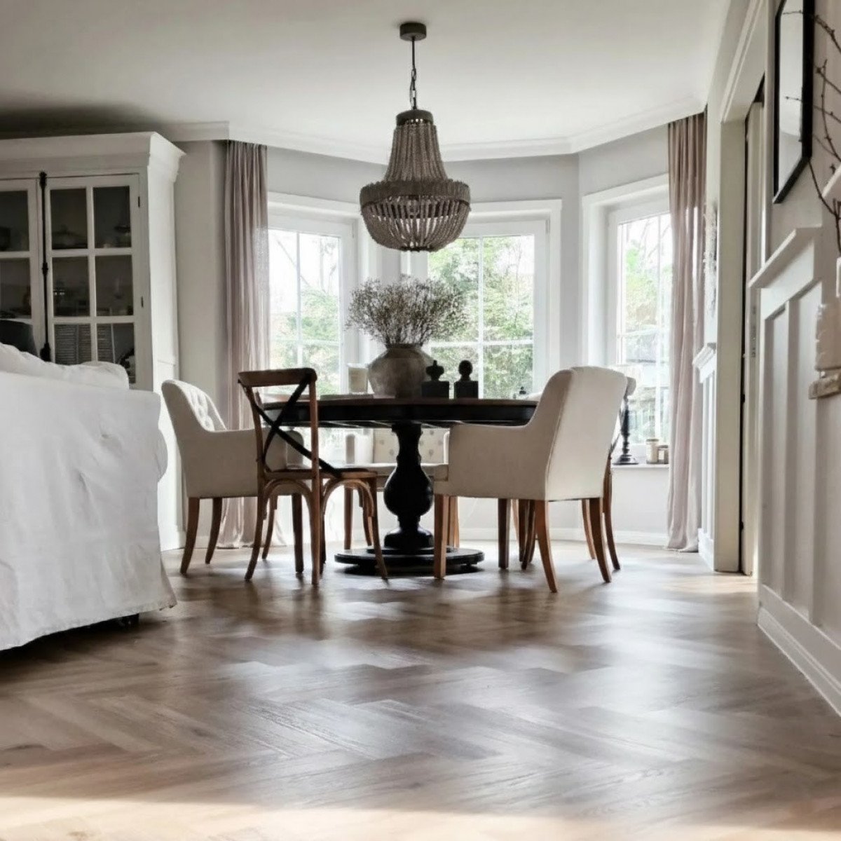 Lustre XL à perles Zion  Ø 51 XL | suspensions Nostaluce | Nostalux.fr