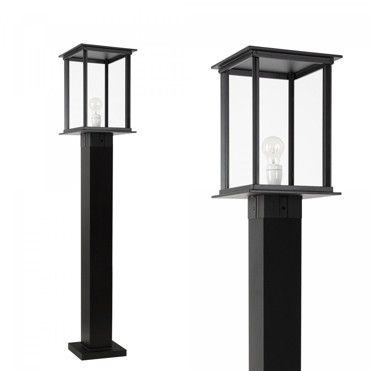 Lampe d'extérieur Vondel Terrace XL éclairage d'extérieur noir de style classique avec forme carrée