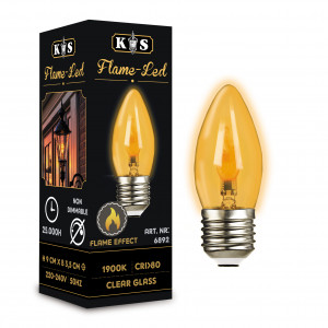 Flamme-LED 0,5W- E27 - ampoule