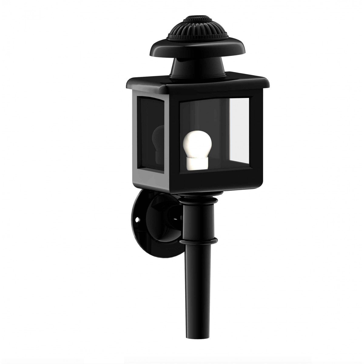 Lampe extérieure classique applique murale noire aluminium